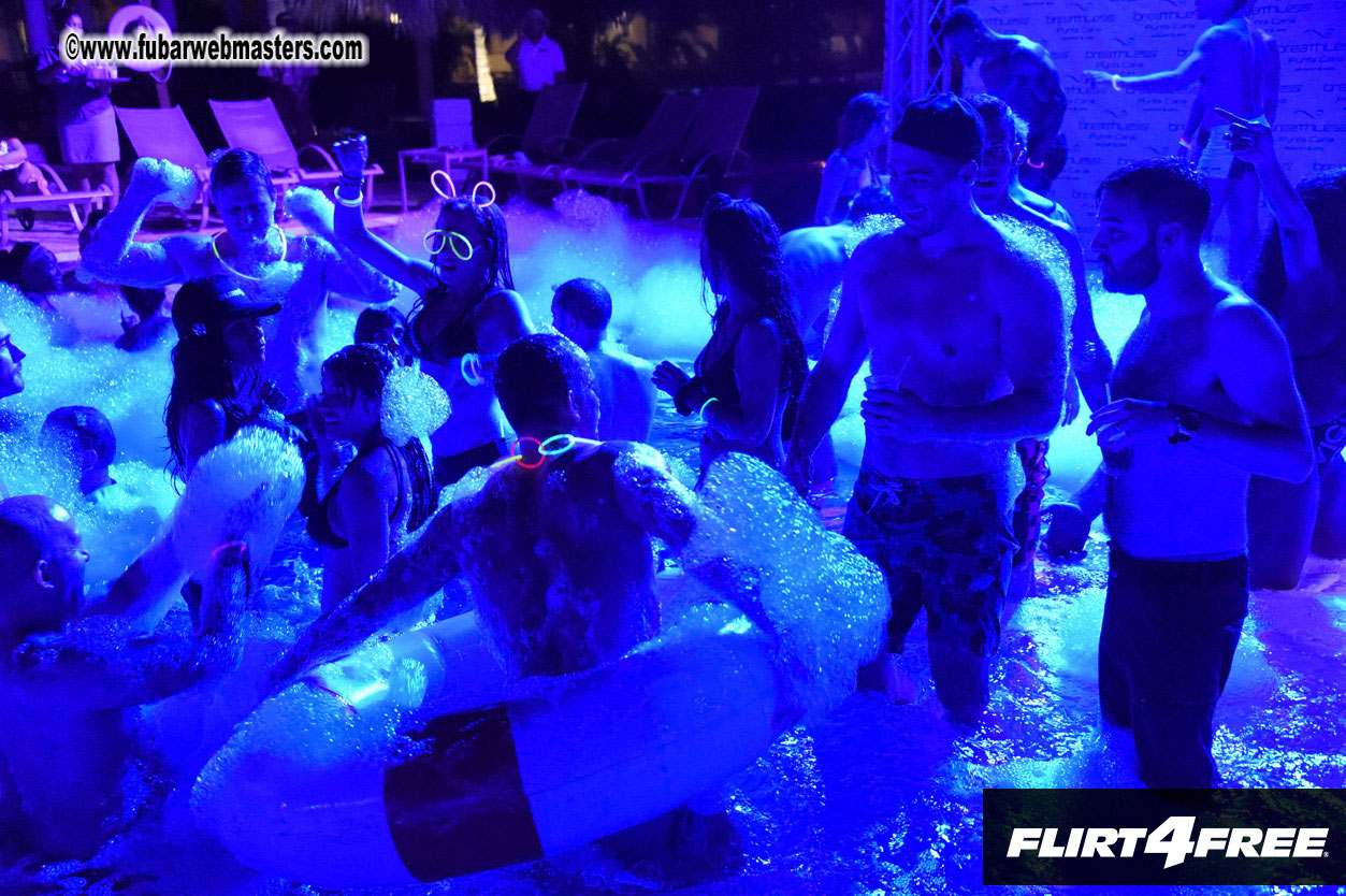 Black Light Pool Party