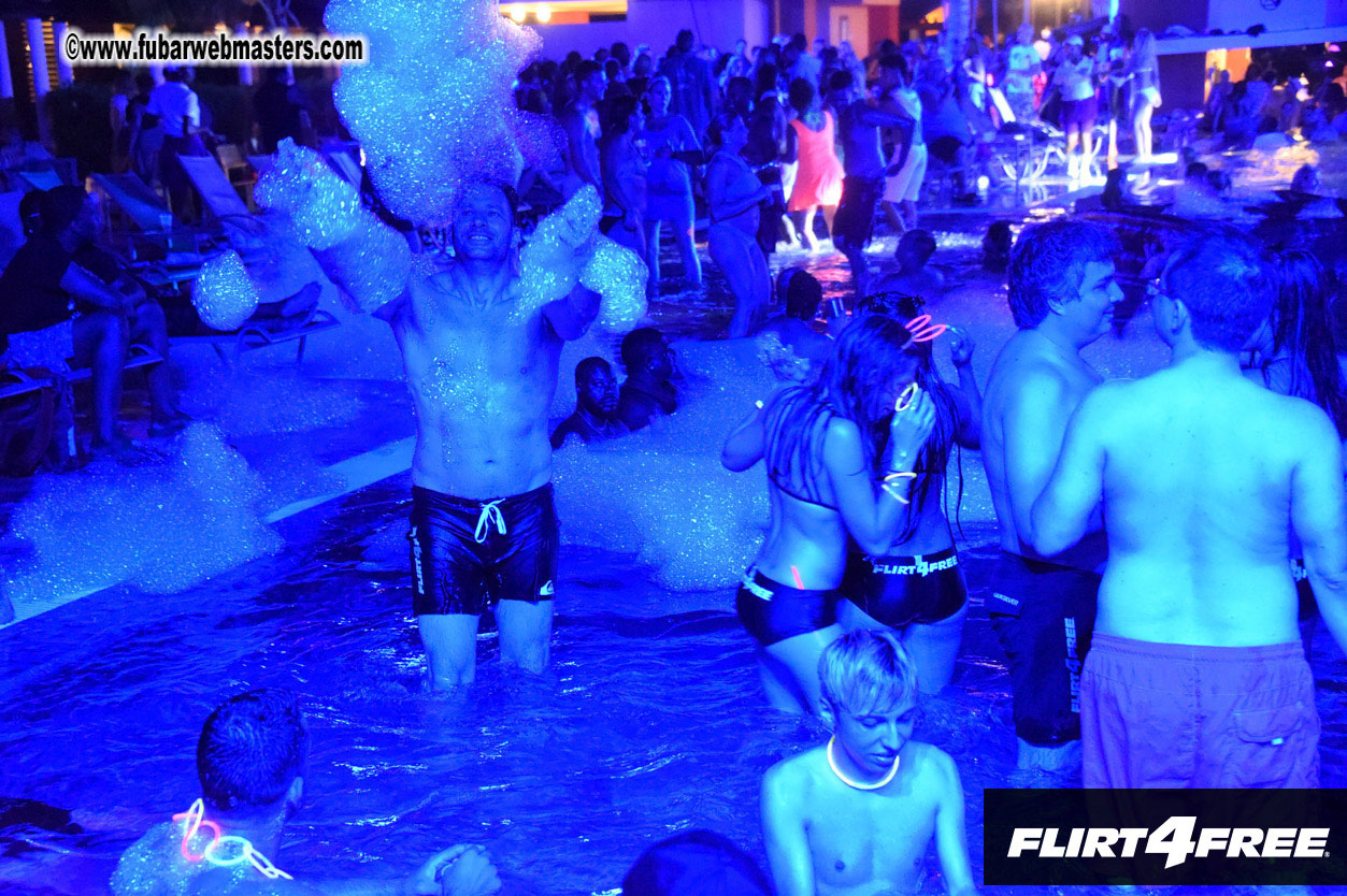 Black Light Pool Party