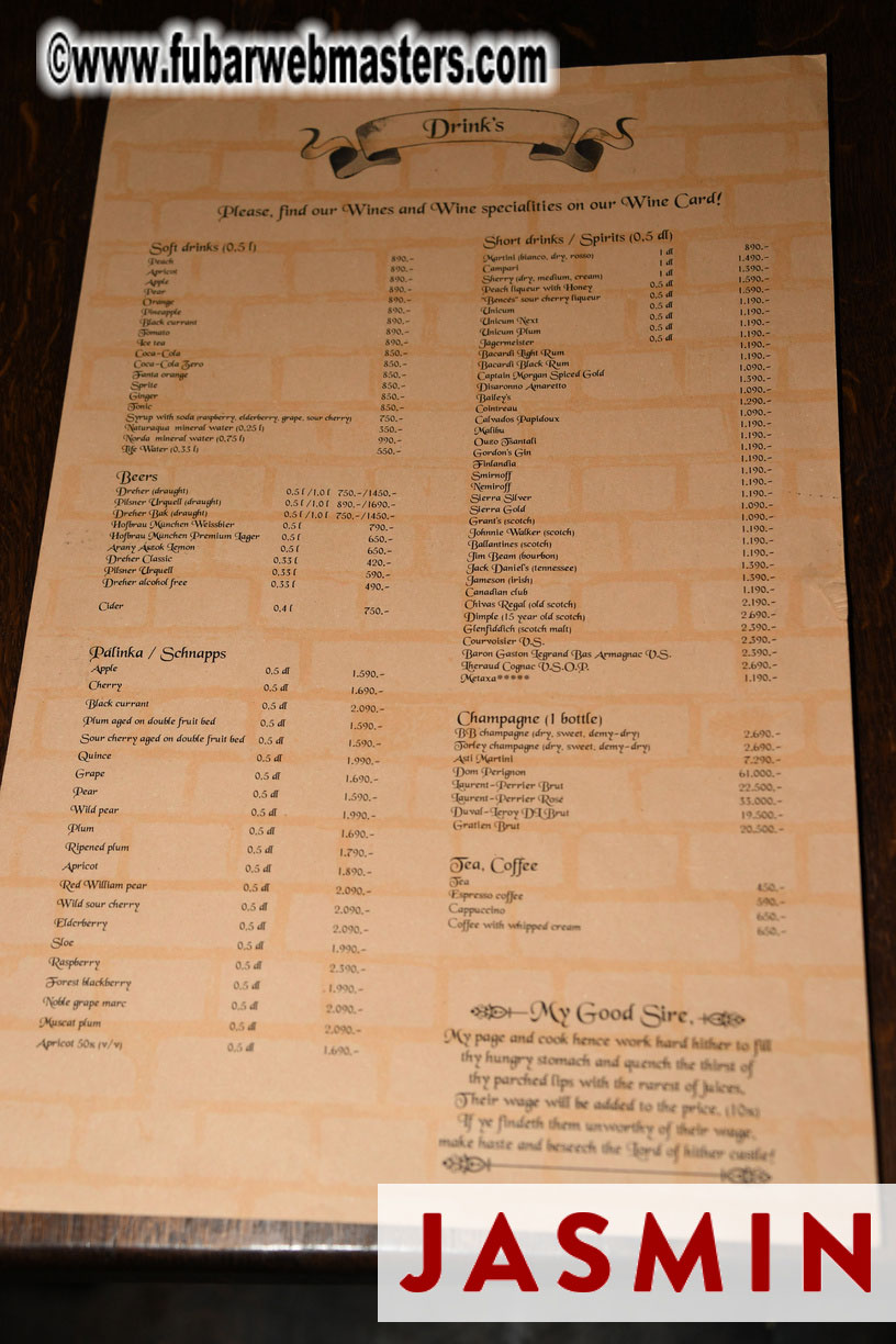 Supper @ Sir Lancelot