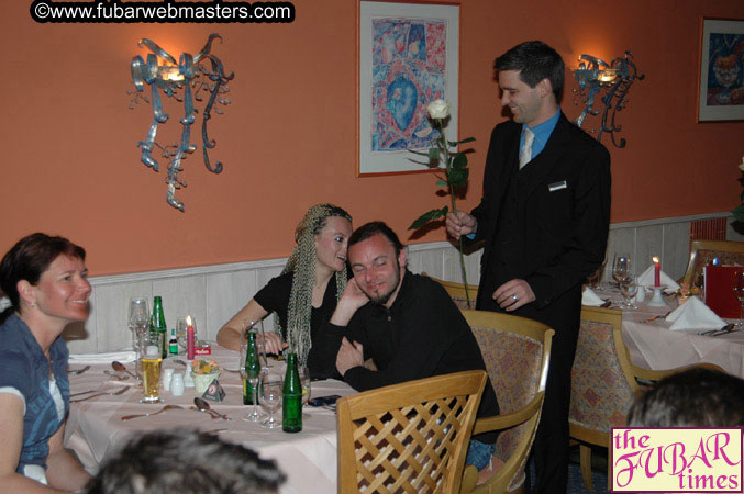 Dinner in Hotel Restaurant Wednesday Night