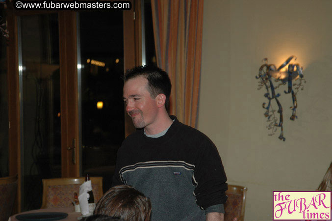 Dinner in Hotel Restaurant Wednesday Night