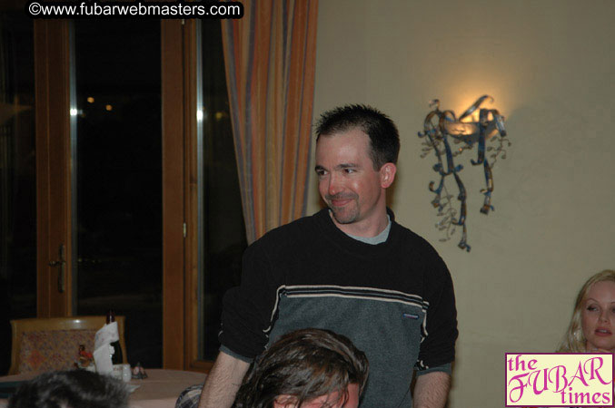 Dinner in Hotel Restaurant Wednesday Night