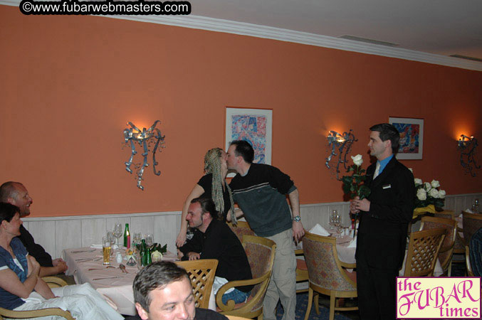 Dinner in Hotel Restaurant Wednesday Night