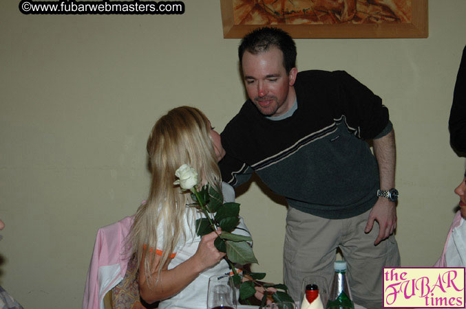 Dinner in Hotel Restaurant Wednesday Night