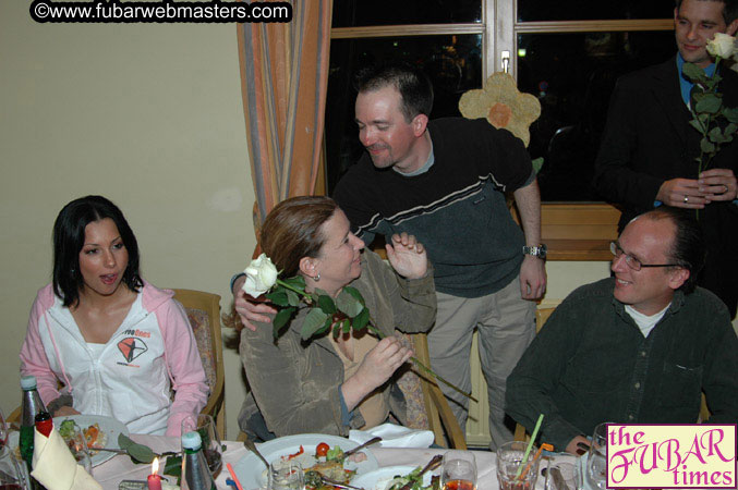 Dinner in Hotel Restaurant Wednesday Night