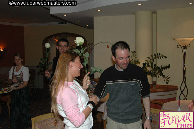 Dinner in Hotel Restaurant Wednesday Night