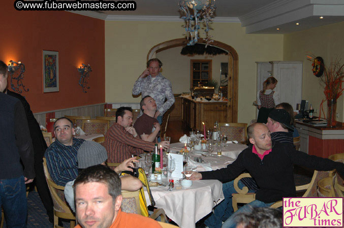 Dinner in Hotel Restaurant Wednesday Night