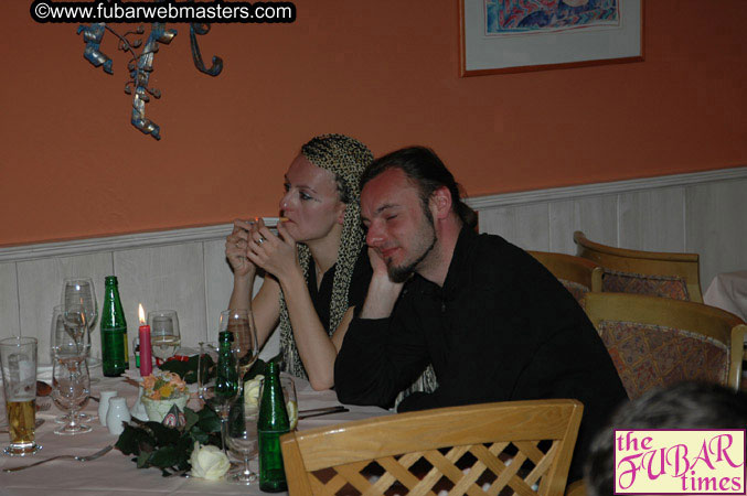 Dinner in Hotel Restaurant Wednesday Night