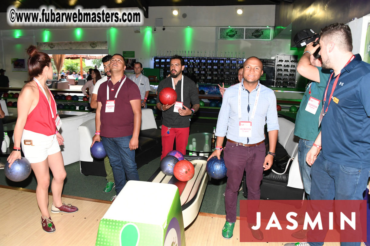 Bowling networking party 