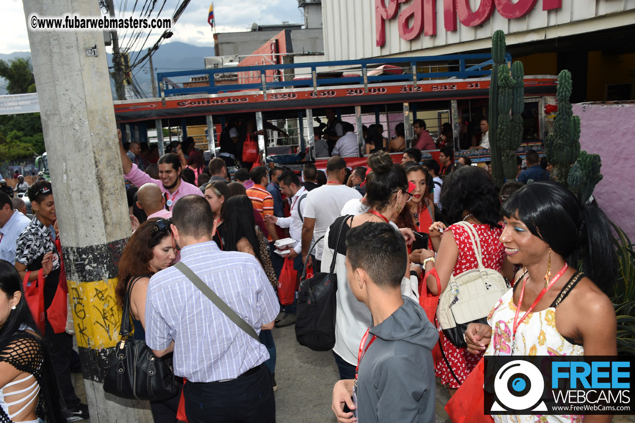 Colombian Chiva party bus tour.
