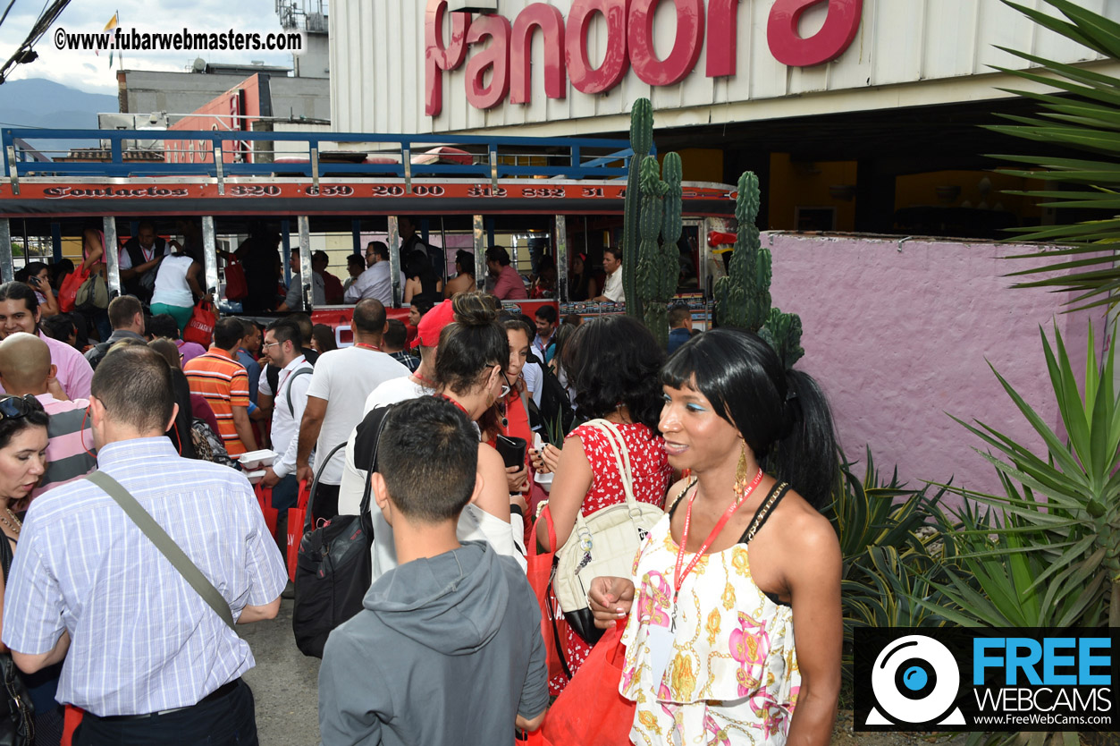 Colombian Chiva party bus tour.