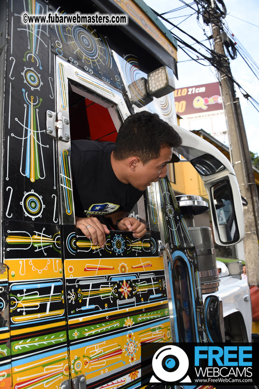 Colombian Chiva party bus tour.