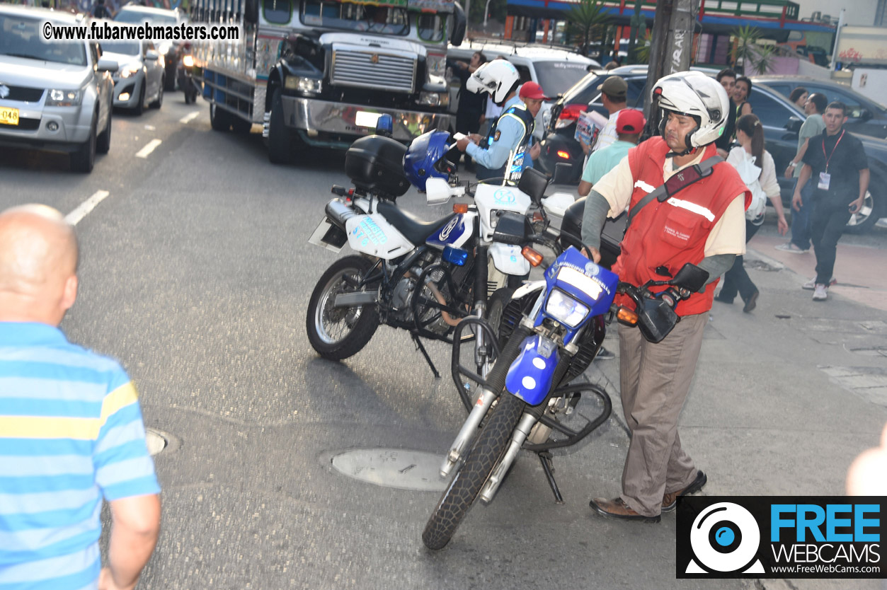 Colombian Chiva party bus tour.