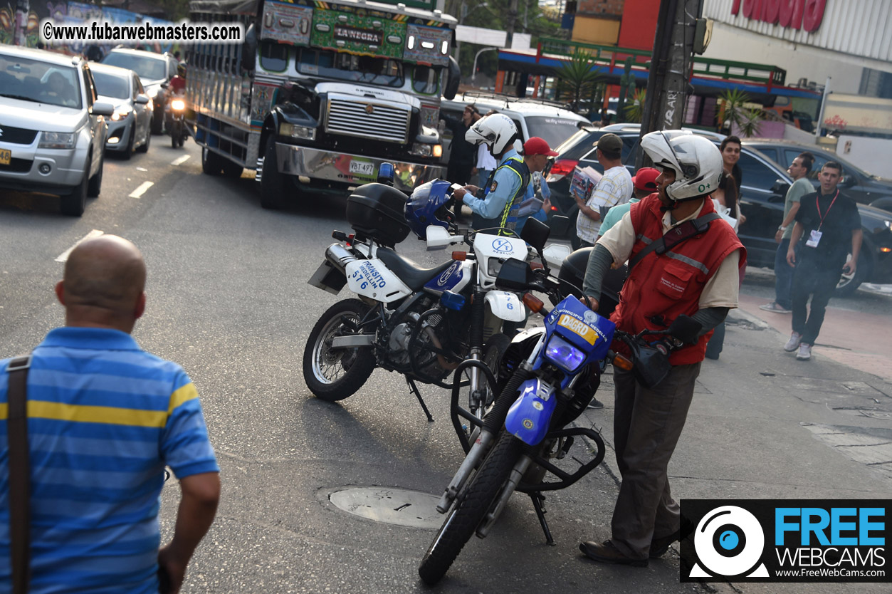 Colombian Chiva party bus tour.