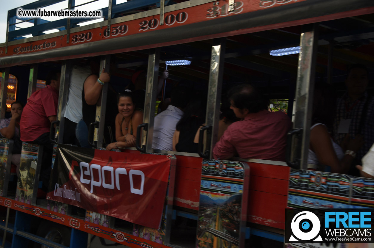 Colombian Chiva party bus tour.
