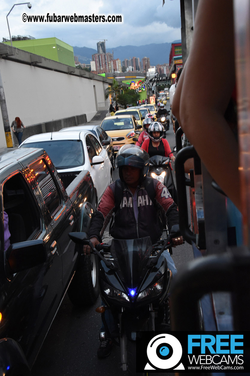 Colombian Chiva party bus tour.