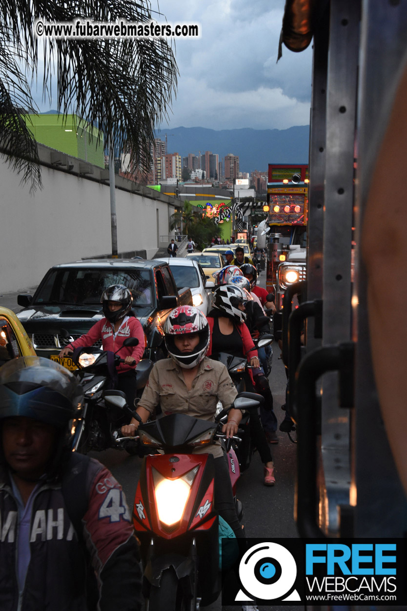 Colombian Chiva party bus tour.