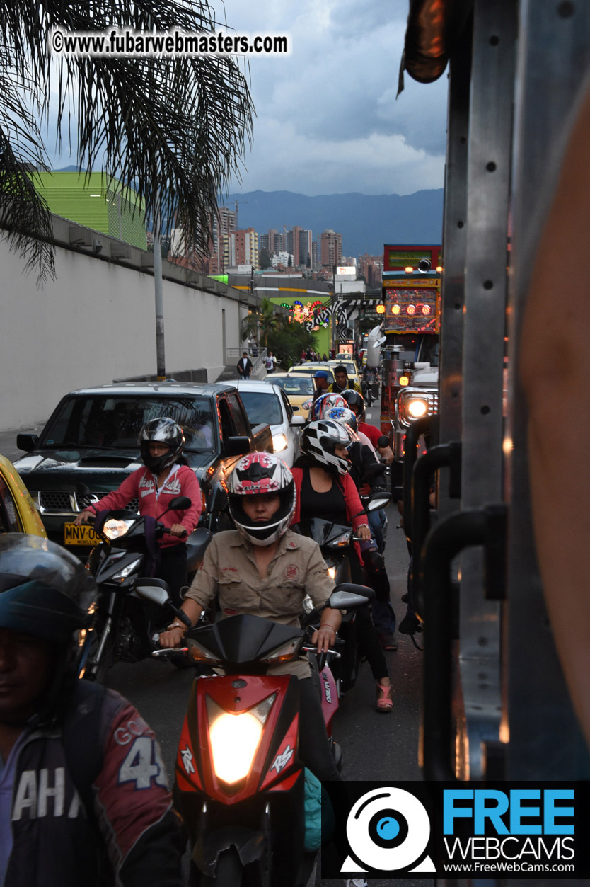 Colombian Chiva party bus tour.