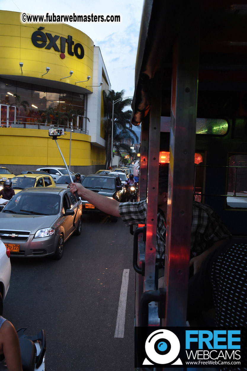 Colombian Chiva party bus tour.