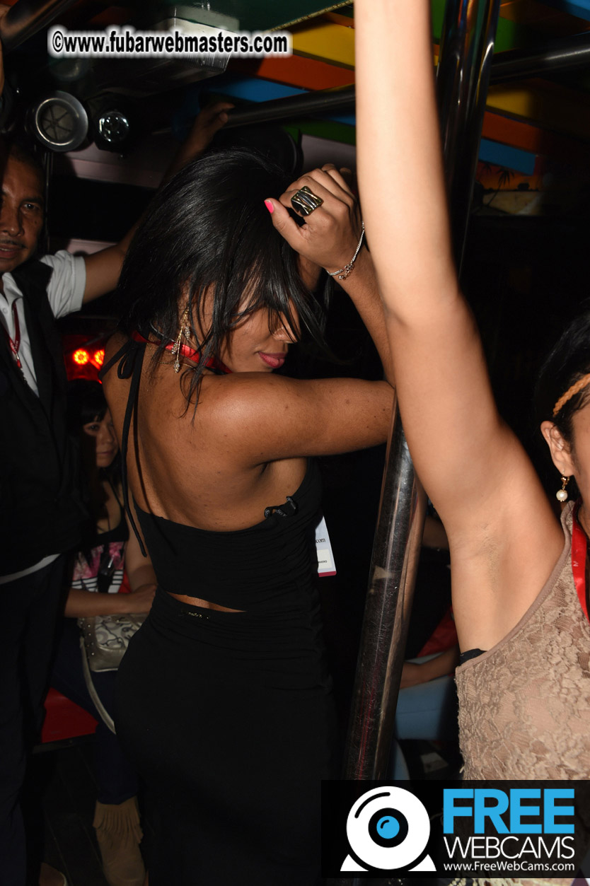 Colombian Chiva party bus tour.