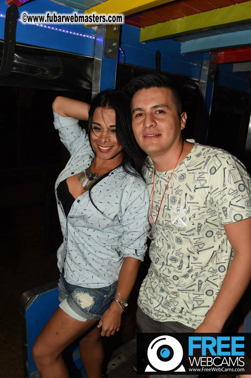 Colombian Chiva party bus tour.