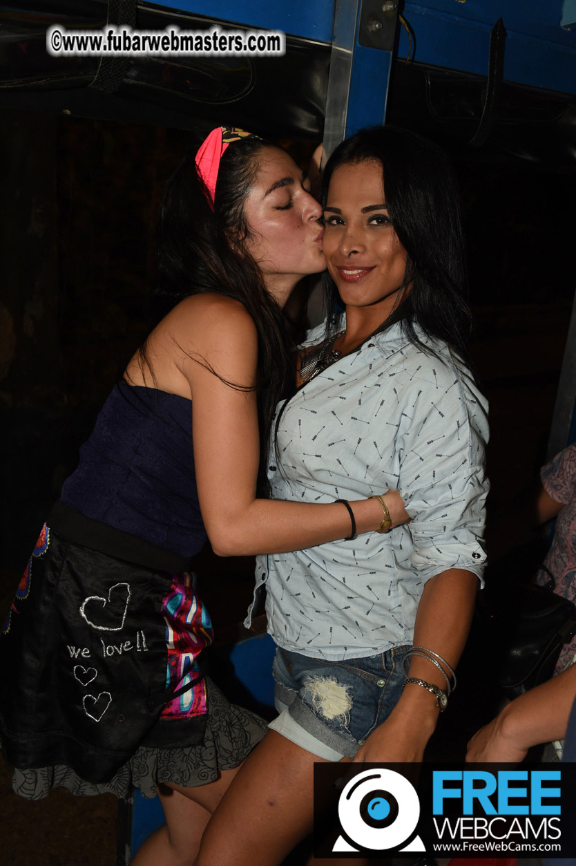 Colombian Chiva party bus tour.