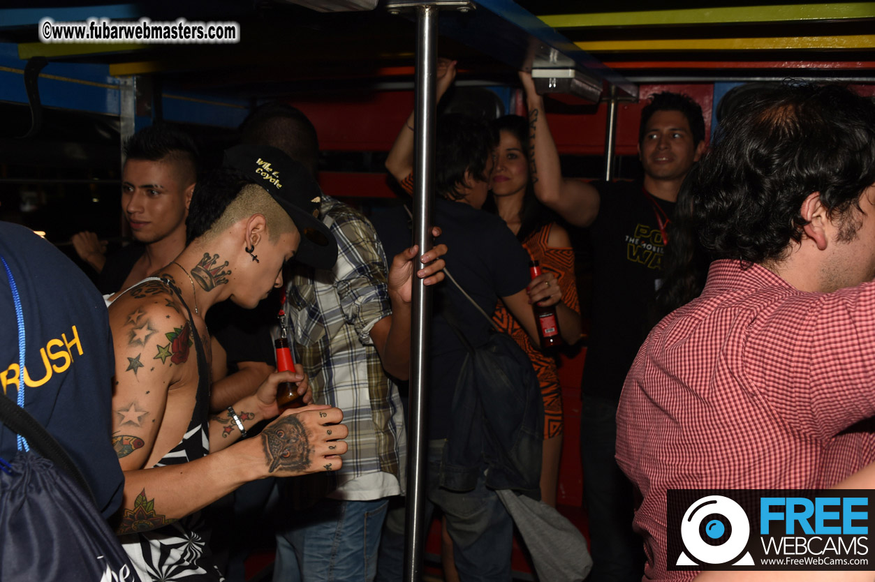 Colombian Chiva party bus tour.