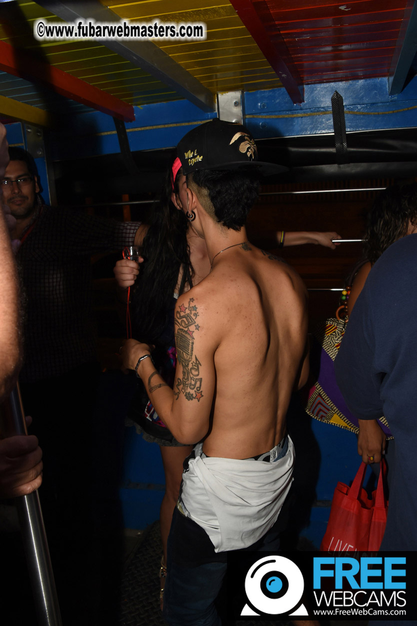 Colombian Chiva party bus tour.
