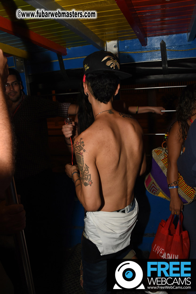 Colombian Chiva party bus tour.