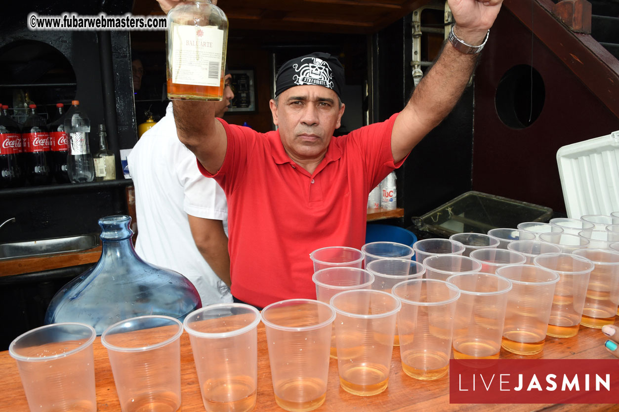 Champagne Networking Pirate Boat