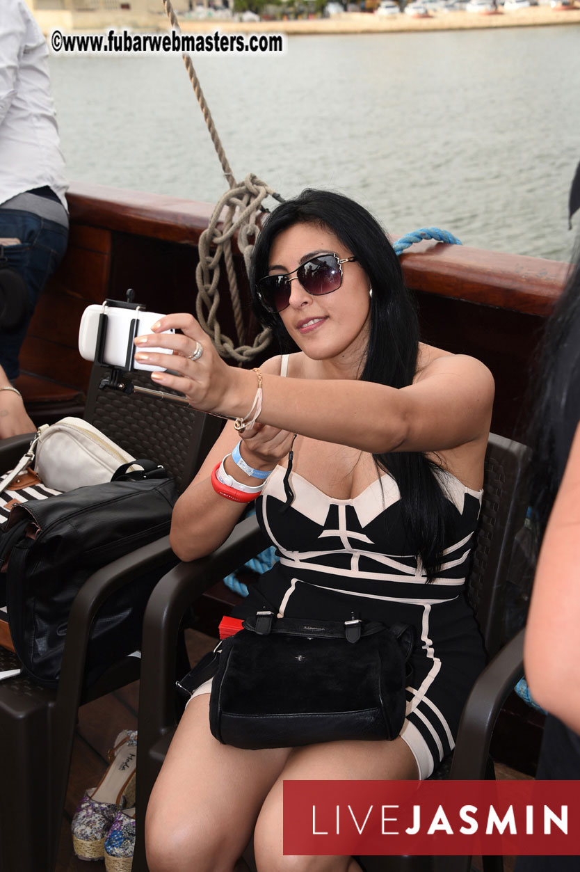 Champagne Networking Pirate Boat