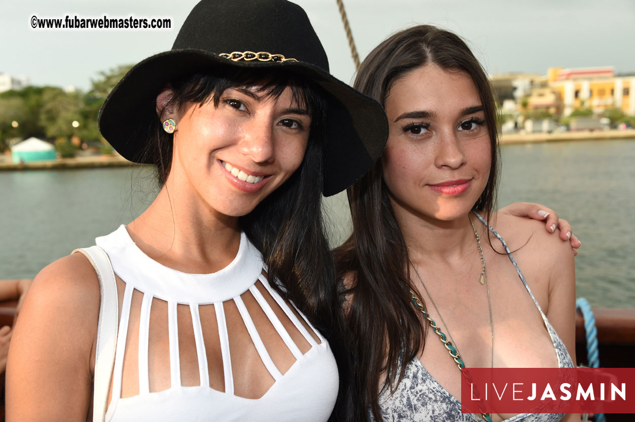 Champagne Networking Pirate Boat