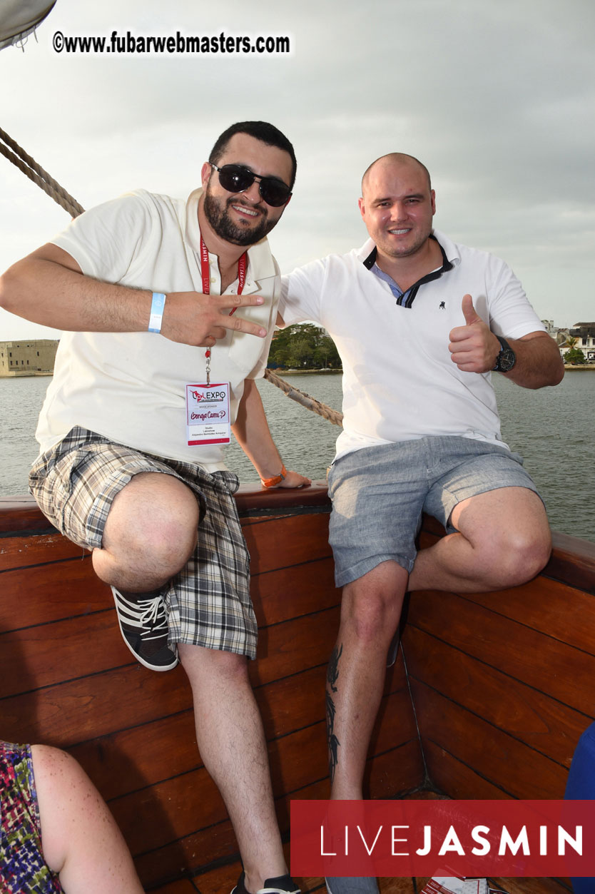 Champagne Networking Pirate Boat