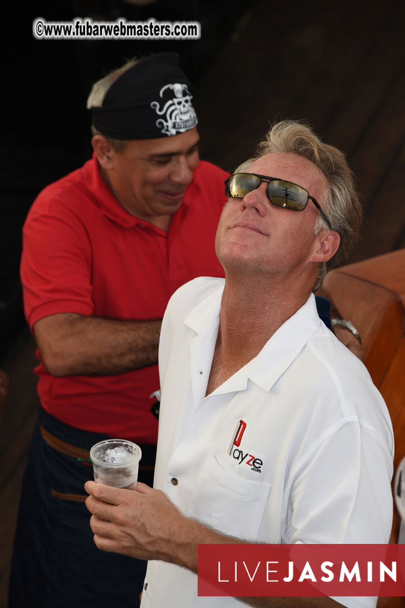 Champagne Networking Pirate Boat