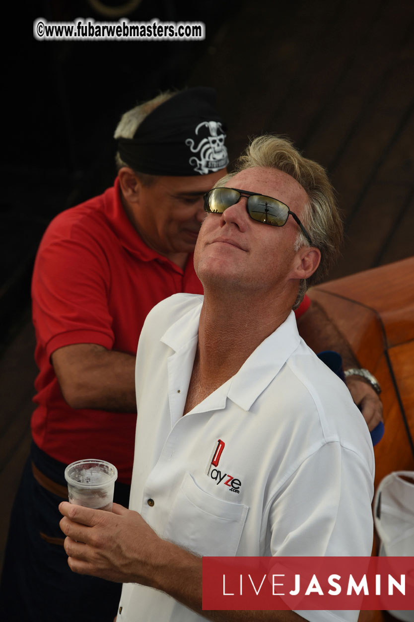 Champagne Networking Pirate Boat