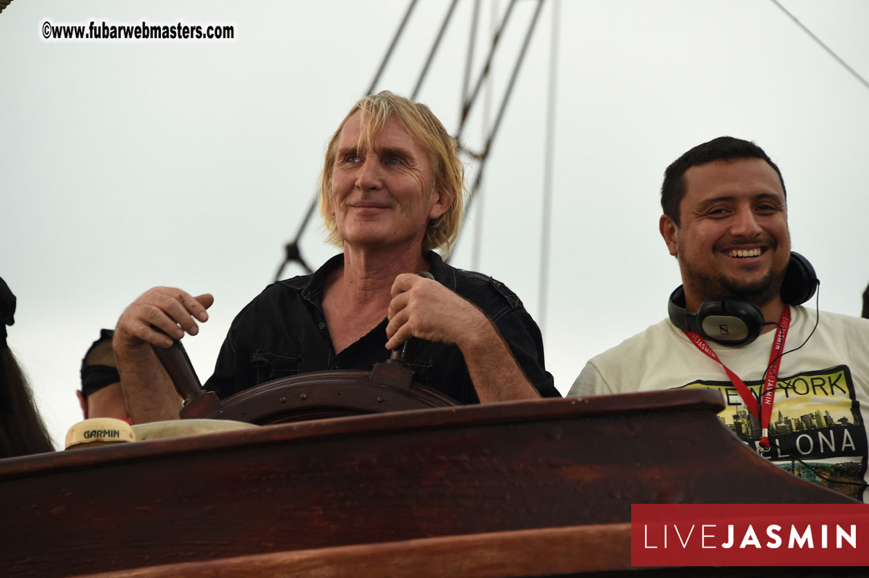 Champagne Networking Pirate Boat