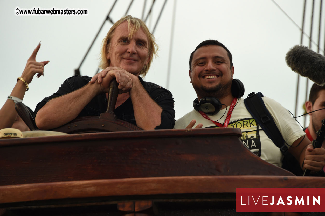 Champagne Networking Pirate Boat