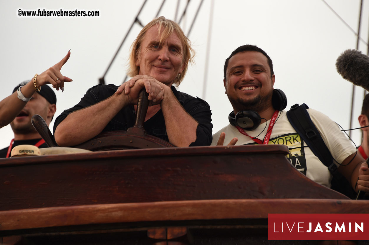 Champagne Networking Pirate Boat