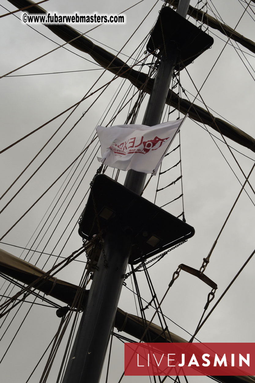 Champagne Networking Pirate Boat