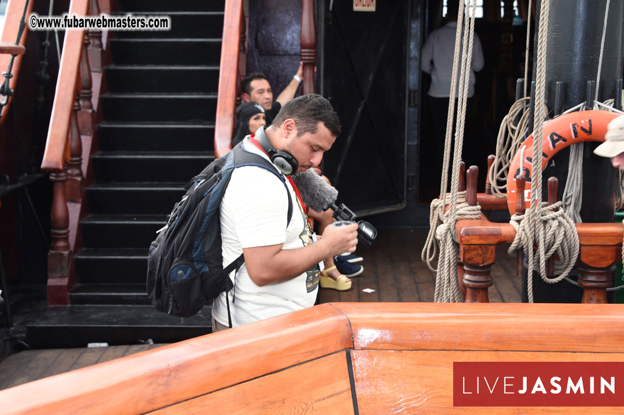 Champagne Networking Pirate Boat