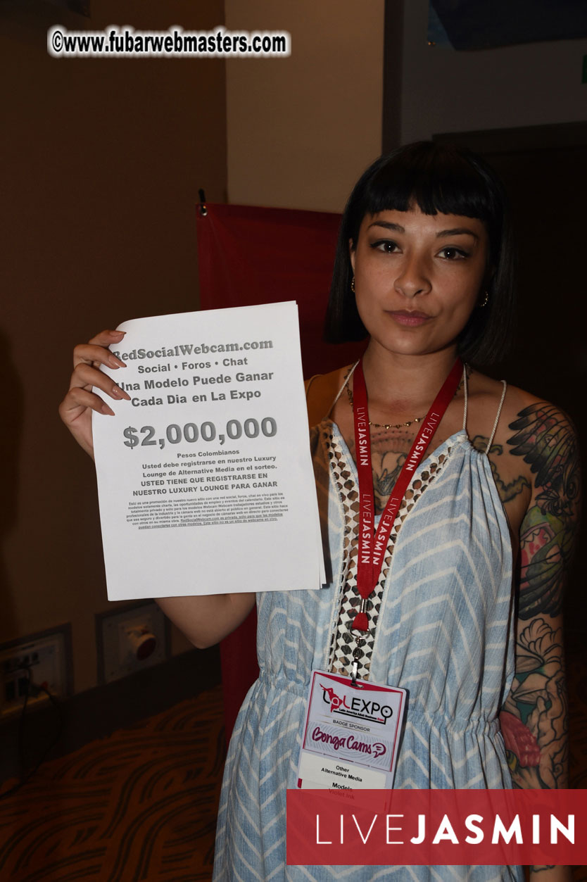 RedSocialWebCam Cash Draw