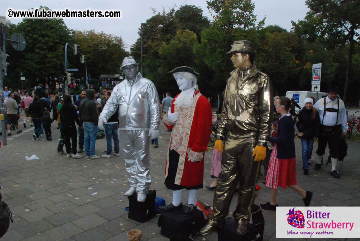 Beer tent seating in the legendary Hacker Festzelt
