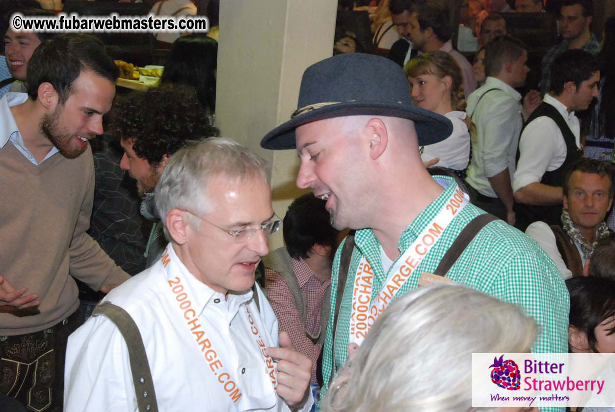 Beer tent seating in the legendary Hacker Festzelt