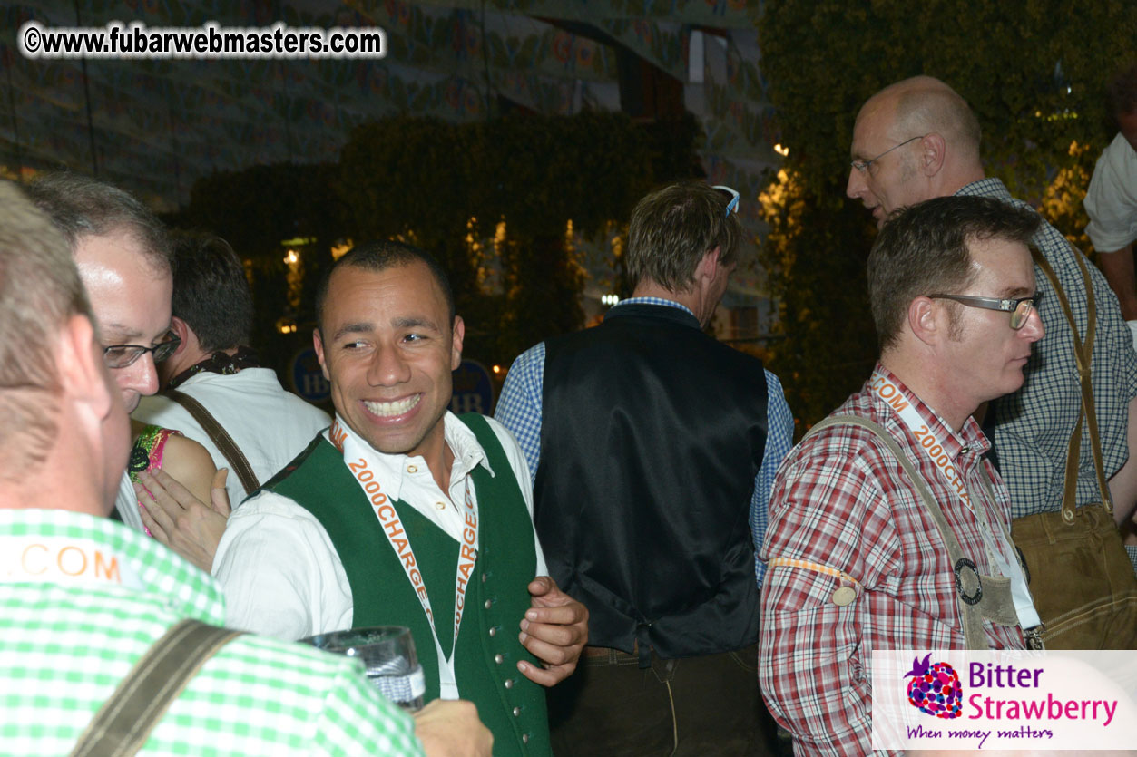 Beer tent seating in the legendary Hofbr?ñu Festze