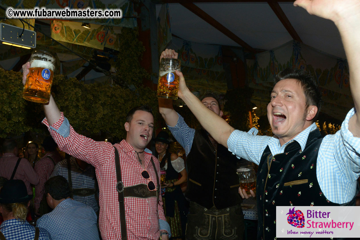 Beer tent seating in the legendary Hofbr?ñu Festze