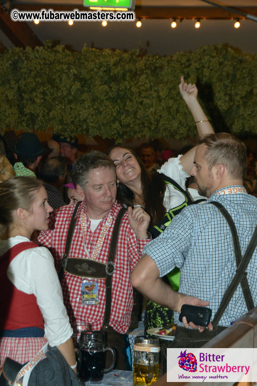 Beer tent seating in the legendary Hofbr?ñu Festze