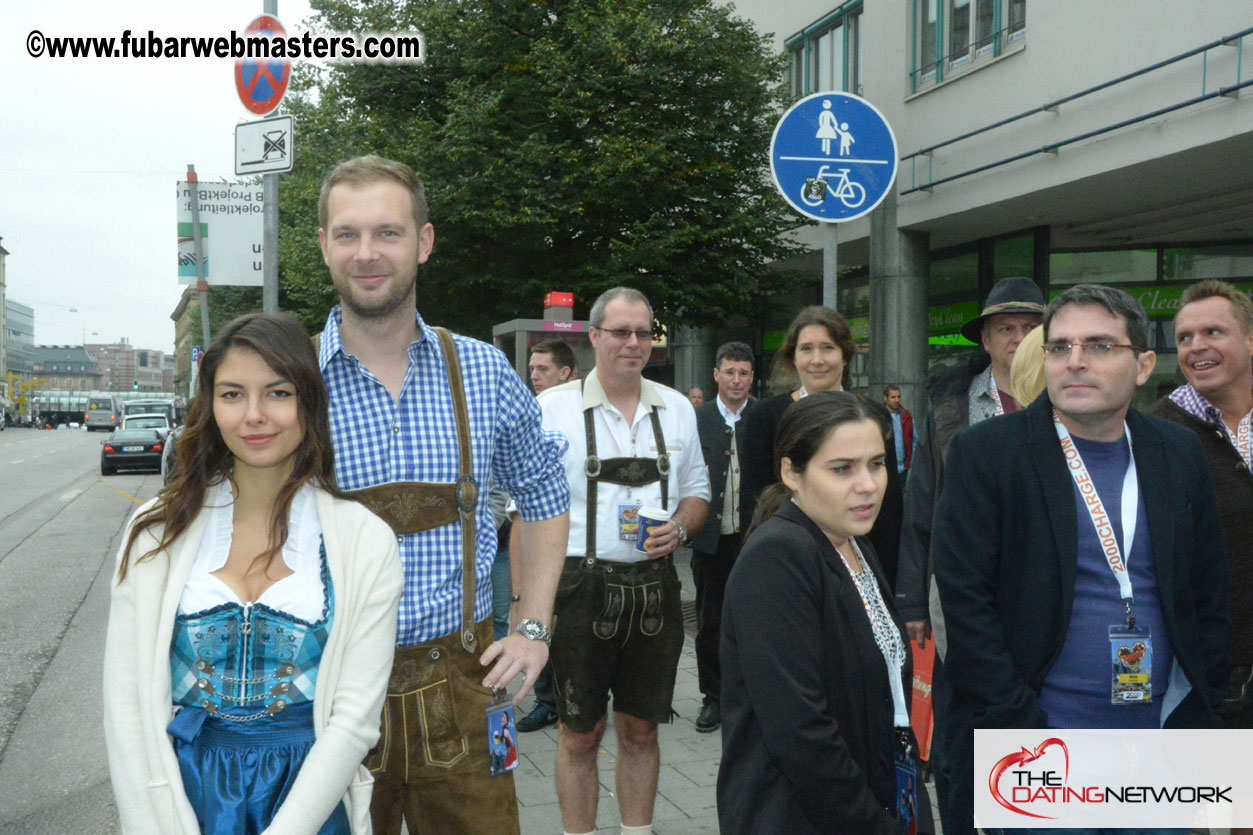Beer tent seating in the legendary Hacker Festzelt