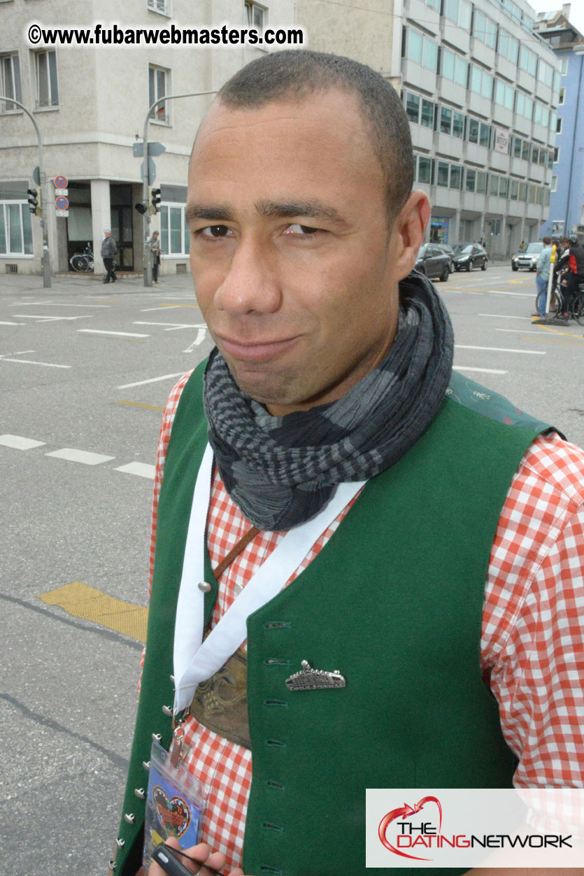 Beer tent seating in the legendary Hacker Festzelt