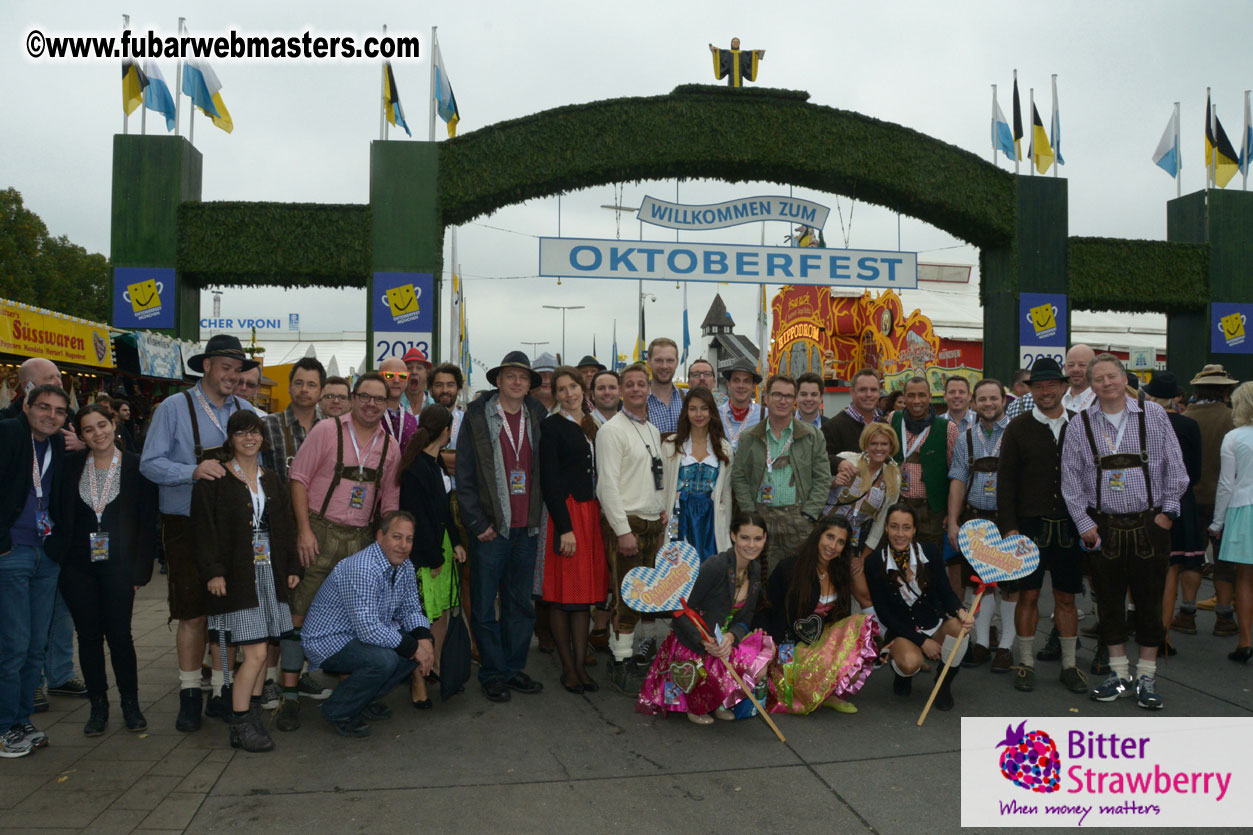 Beer tent seating in the legendary Hacker Festzelt