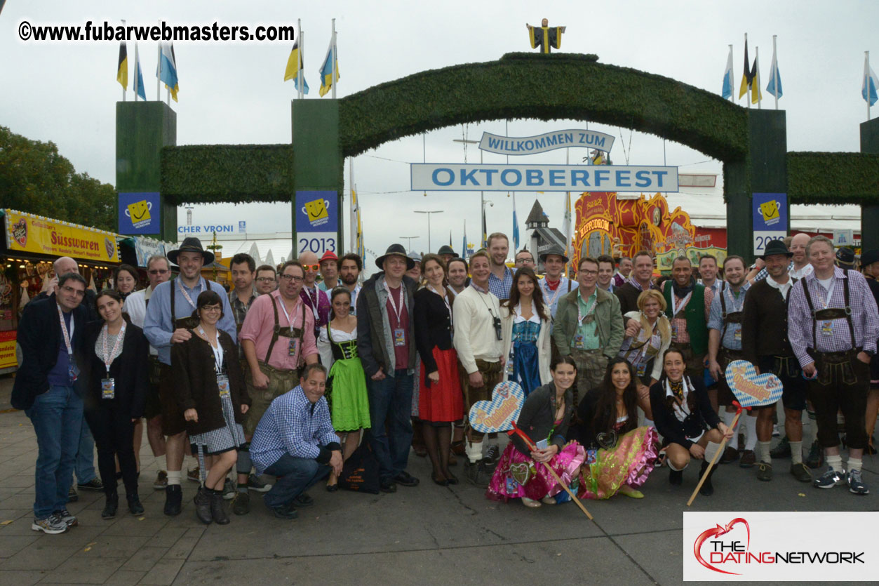 Beer tent seating in the legendary Hacker Festzelt